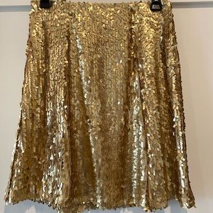 Gold sequin skirt - Ripley Rader